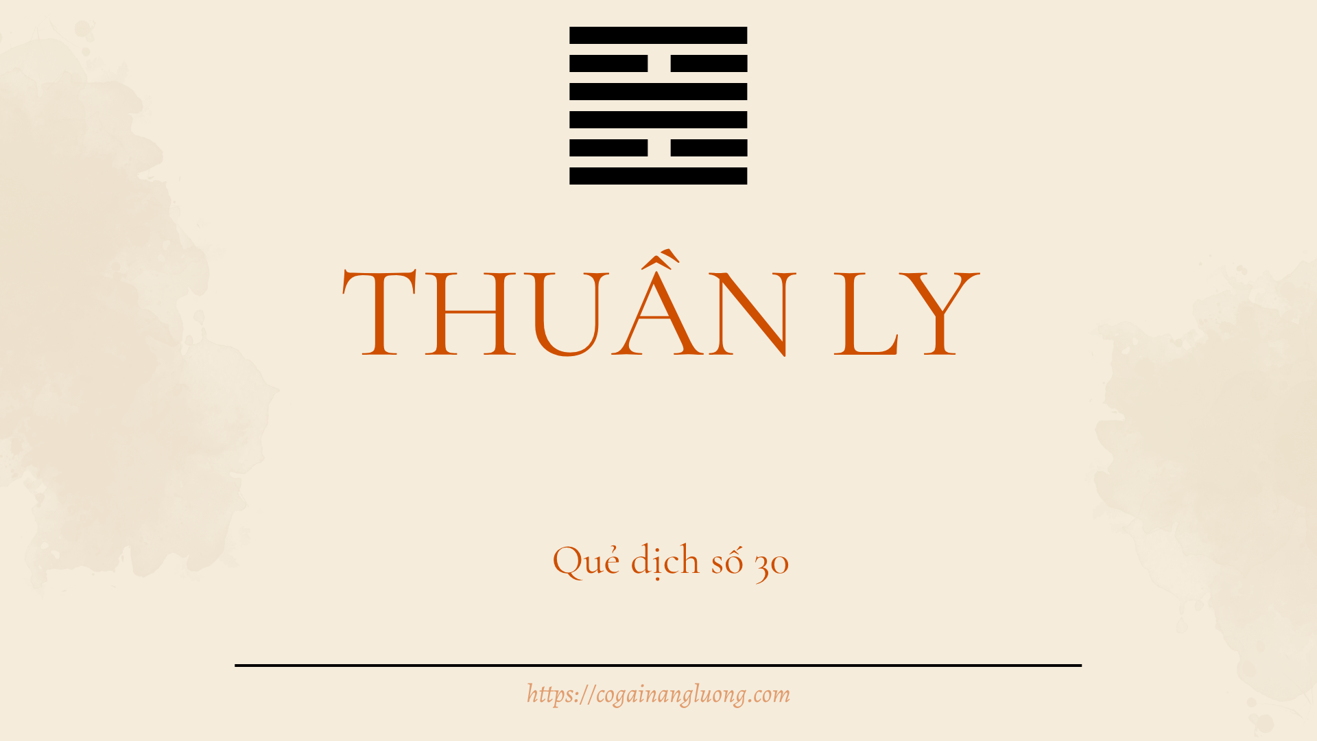 Thuần Ly - Quẻ 30
